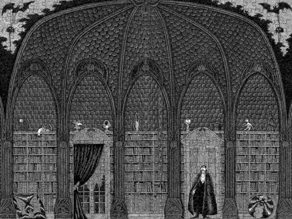 Pomegranate Edward Gorey: Dracula in Dr. Seward's Library 500 - Image 2